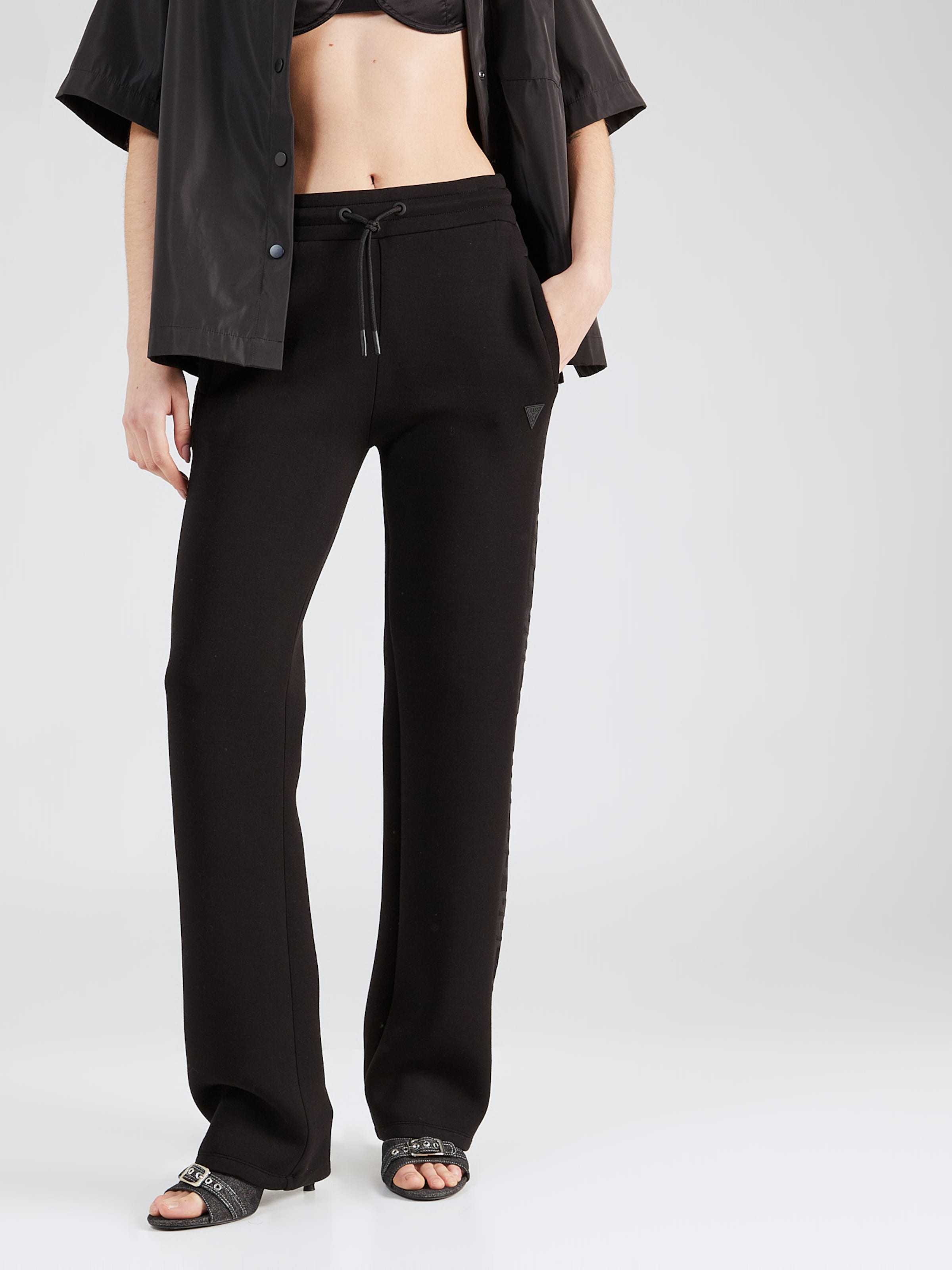 GUESS Wide leg Pants BRENDA in Black ABOUT YOU