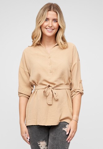 Cloud5ive Bluse in Beige: Vorderseite