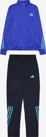 ADIDAS SPORTSWEAR Trainingspak 'Train Icons Aeroready 3-Stripes' in Blauw: voorkant