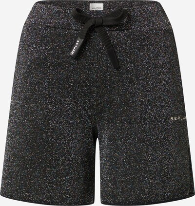 REPLAY Shorts in gold / schwarz / silber, Produktansicht
