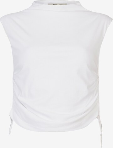 AllSaints Top 'BETA' in White: front