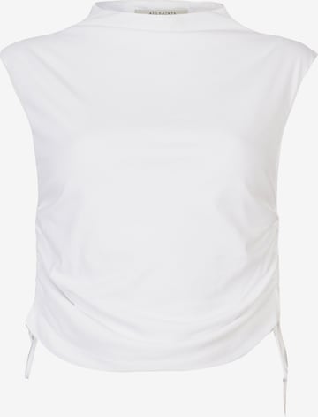 AllSaints - Top 'BETA' em branco: frente