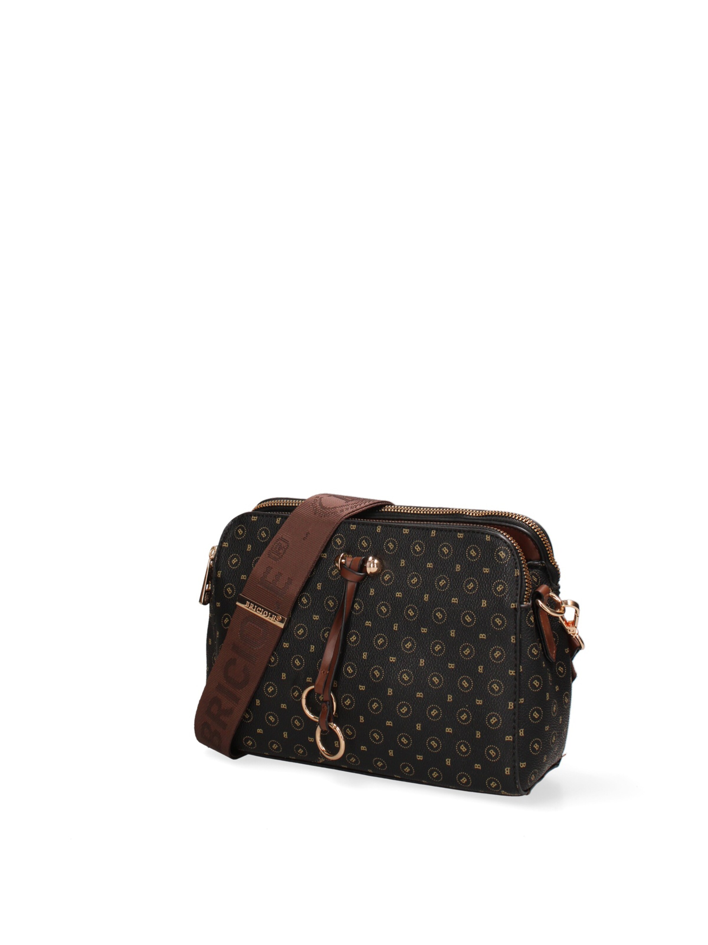 Borsa a spalla di Briciole in nero: frontale