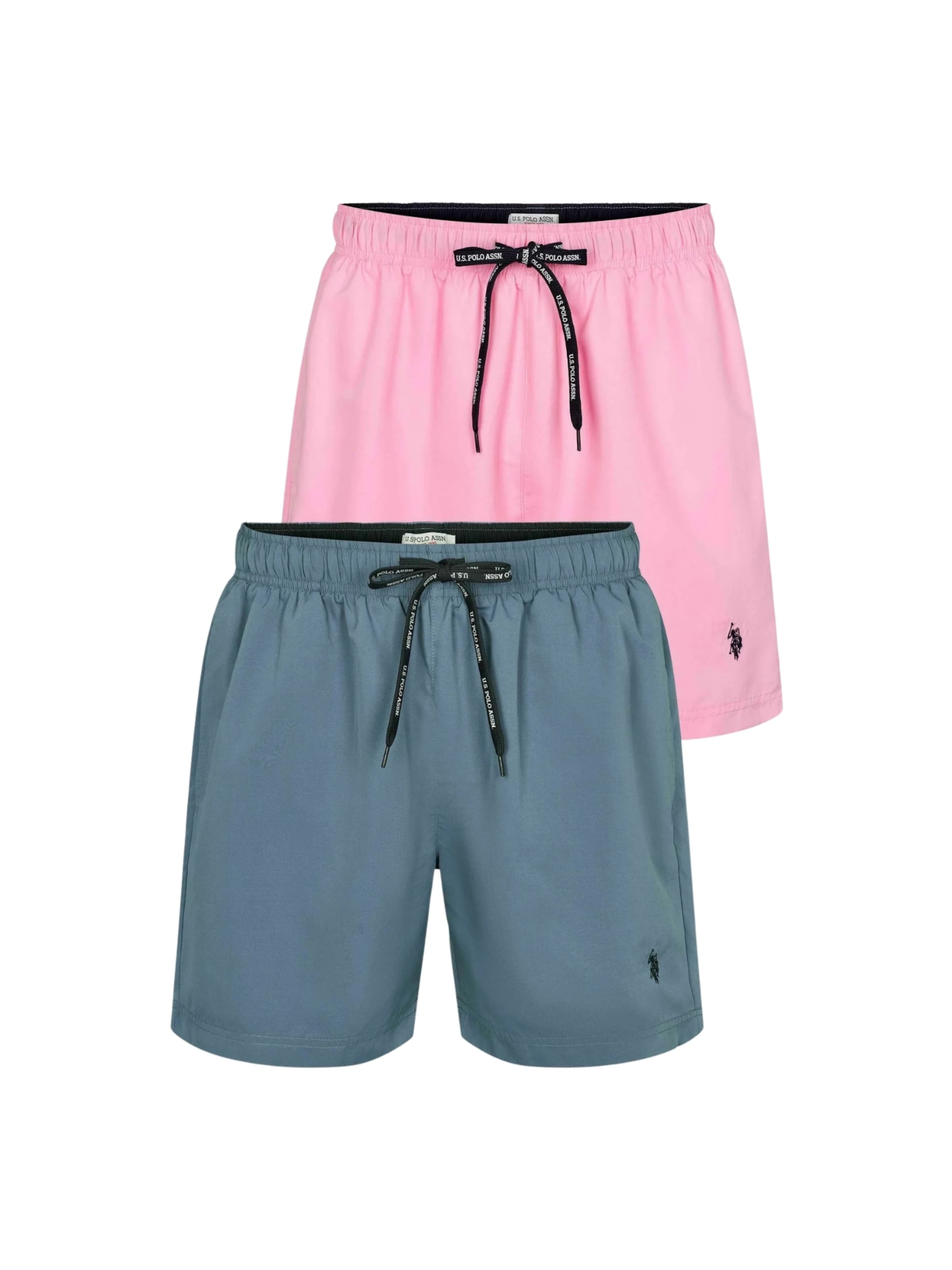 U.S. POLO ASSN. Zwemshorts ' UMAza ' in Blauw: voorkant