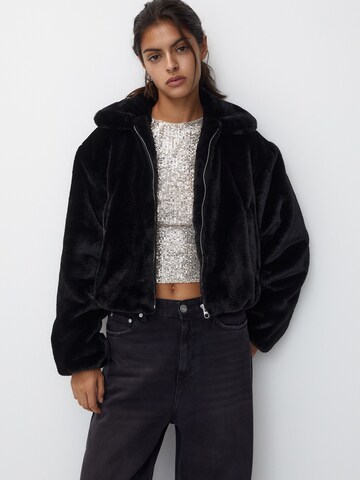 Veste mi-saison Pull&Bear en noir : devant