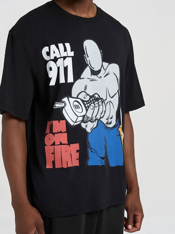 AND1 Тениска 'On Fire' в черно