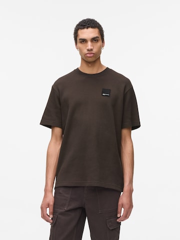 KARL LAGERFELD JEANS T-Shirt in Braun: Vorderseite