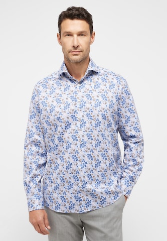 ETERNA Comfort fit Button Up Shirt in Blue: front