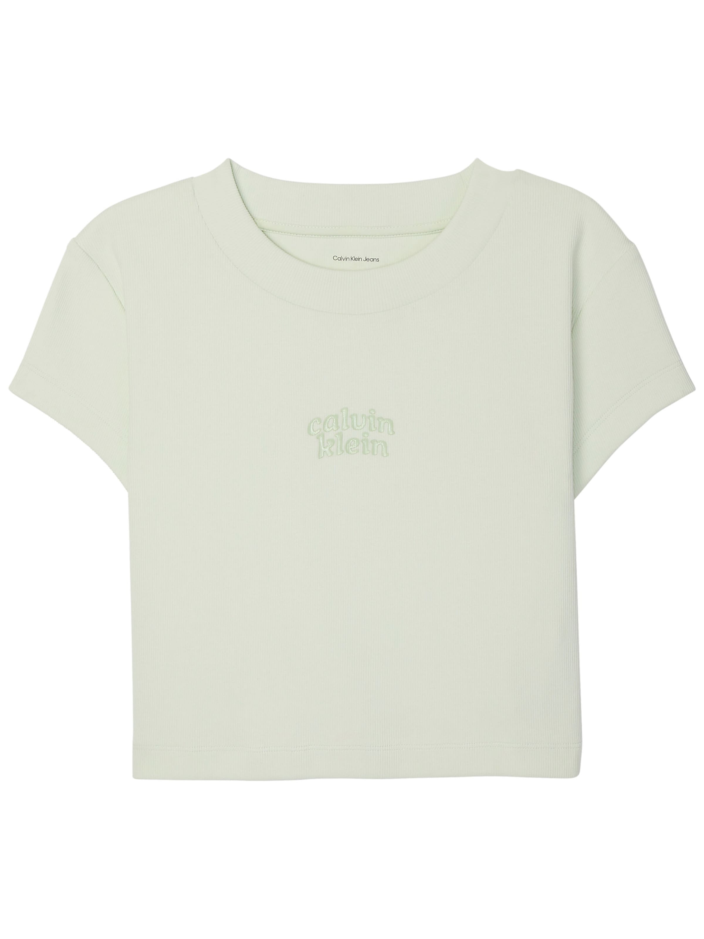 Calvin Klein Jeans T-shirt en gris clair, Vue avec produit