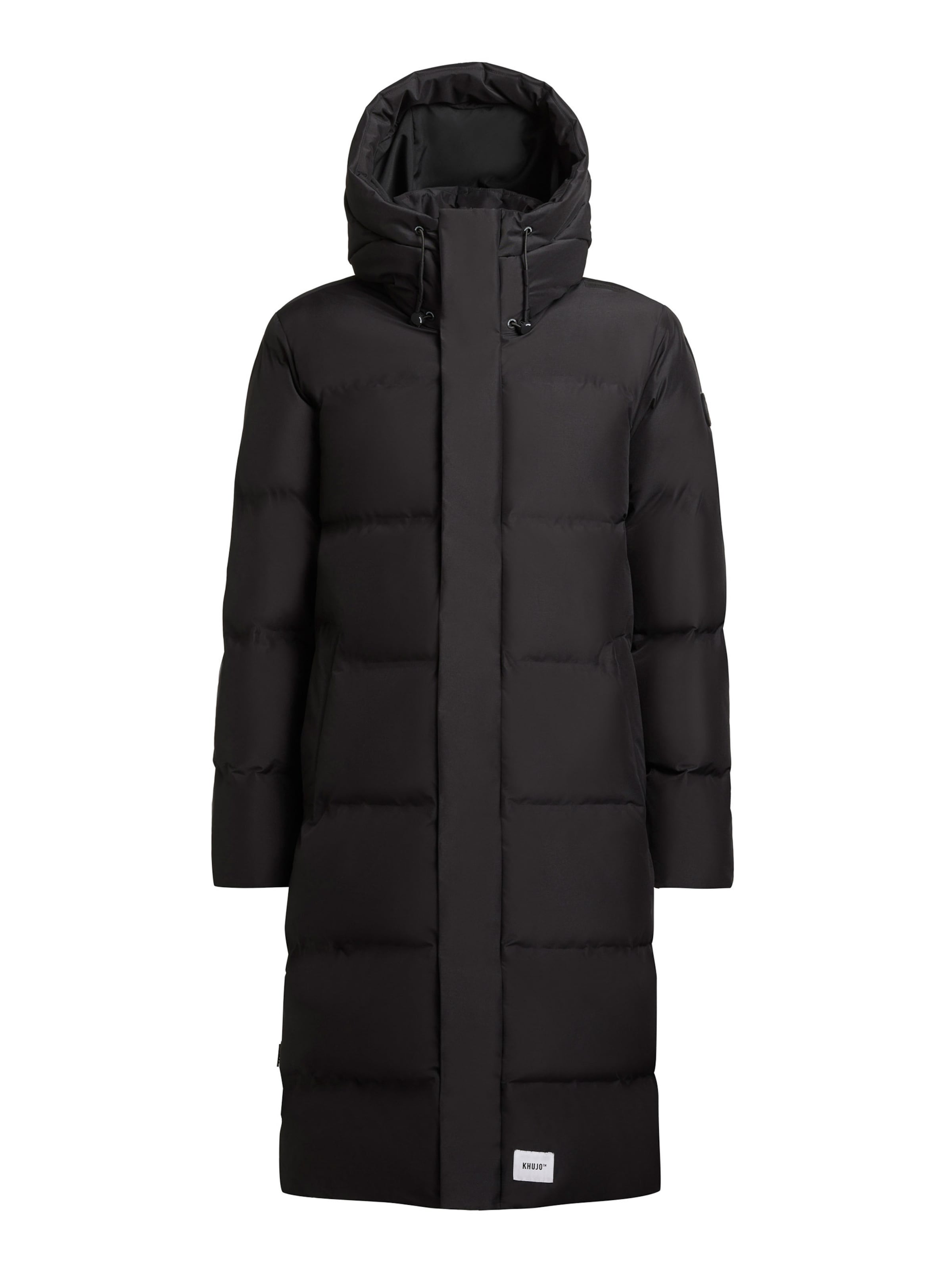 khujo Talvemantel 'Stig', värv must: eest vaates