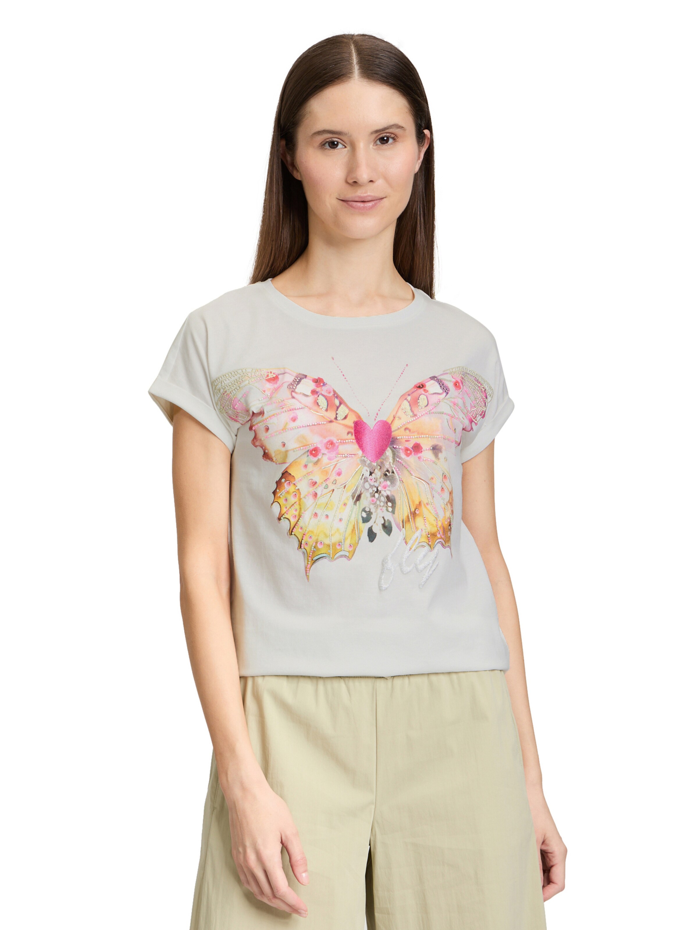 T-shirt Cartoon en blanc : devant