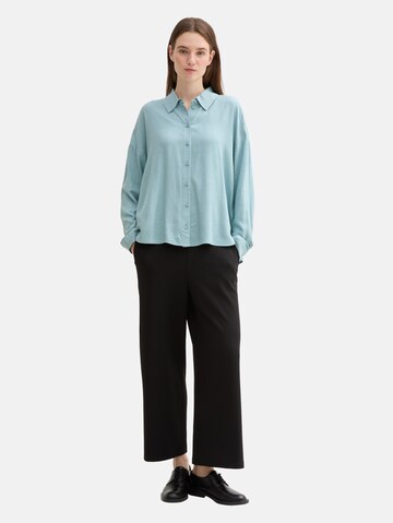 TOM TAILOR DENIM Bluse in Blau