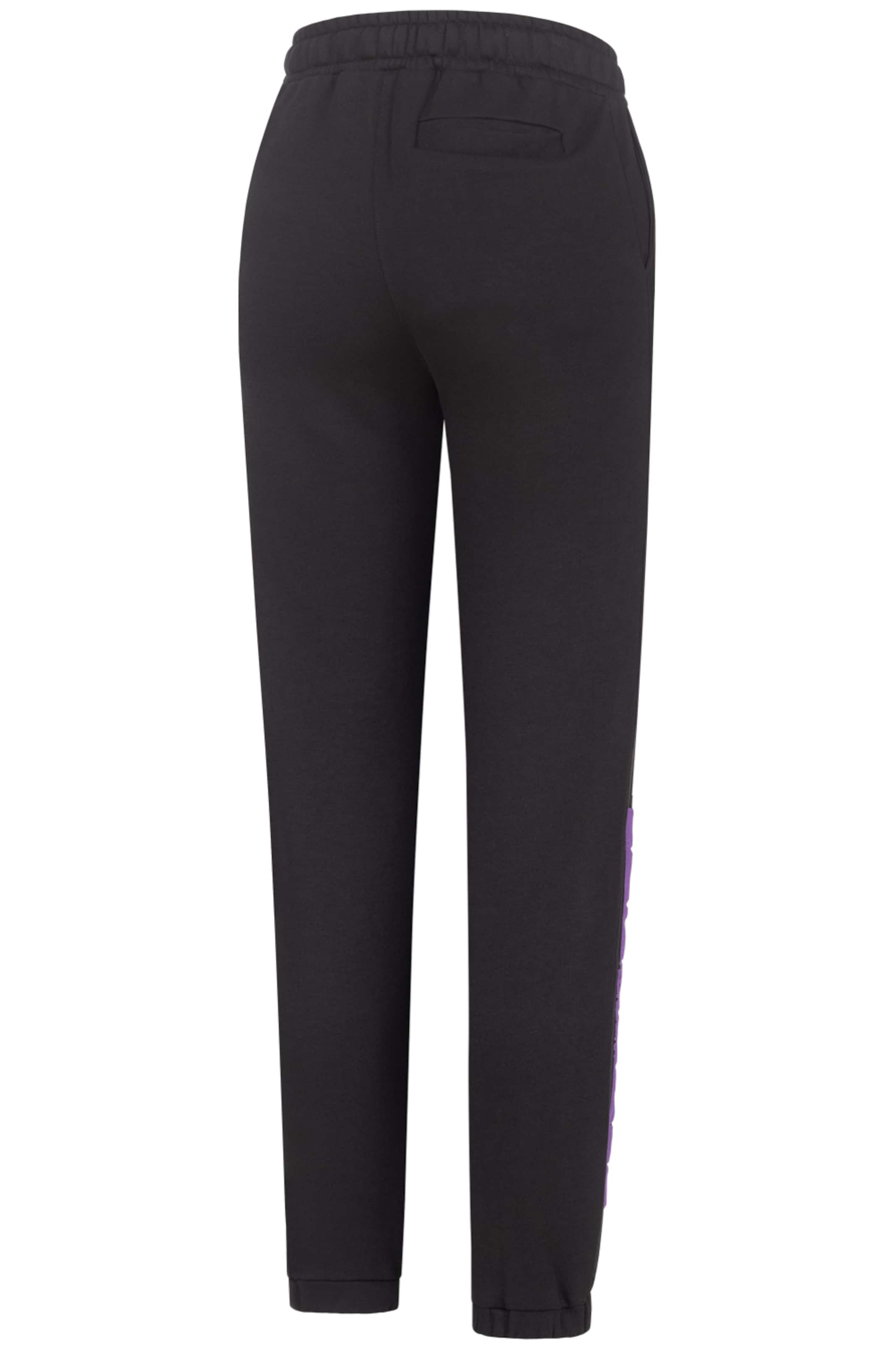 LONSDALE Tapered Trousers 'Fillyside' in Black