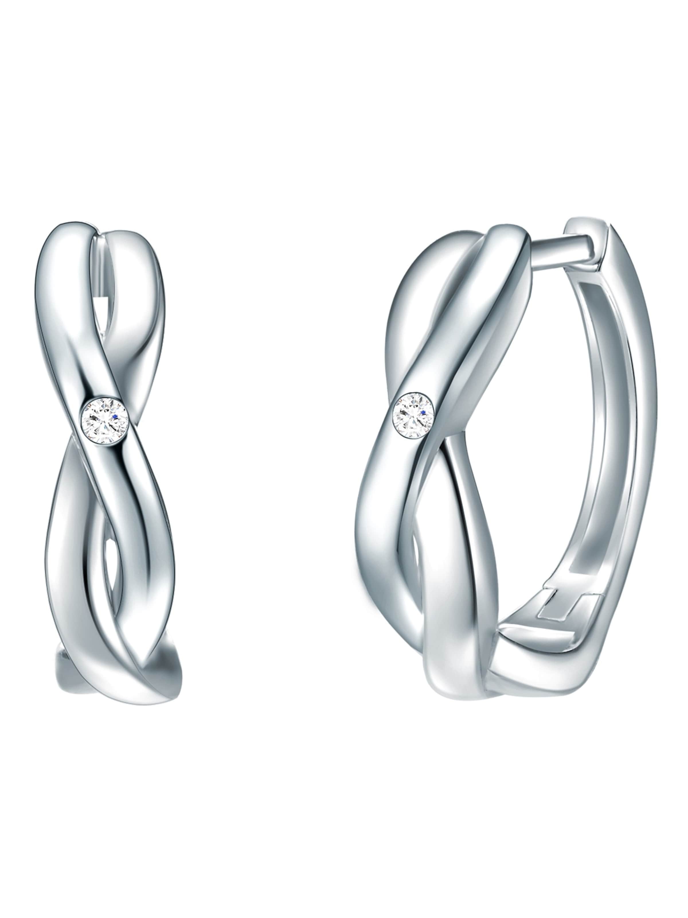 Boucles d'oreilles Lulu & Jane en argent : devant