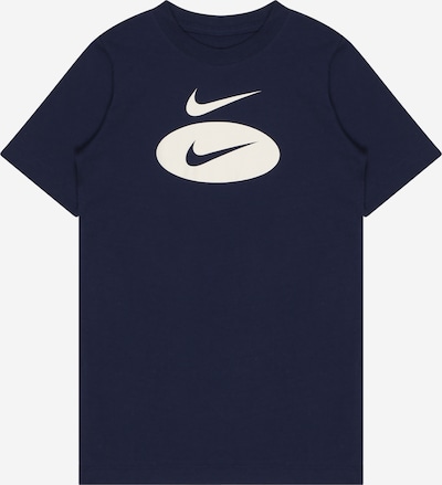 Nike Sportswear T-Shirt in dunkelblau / weiß, Produktansicht