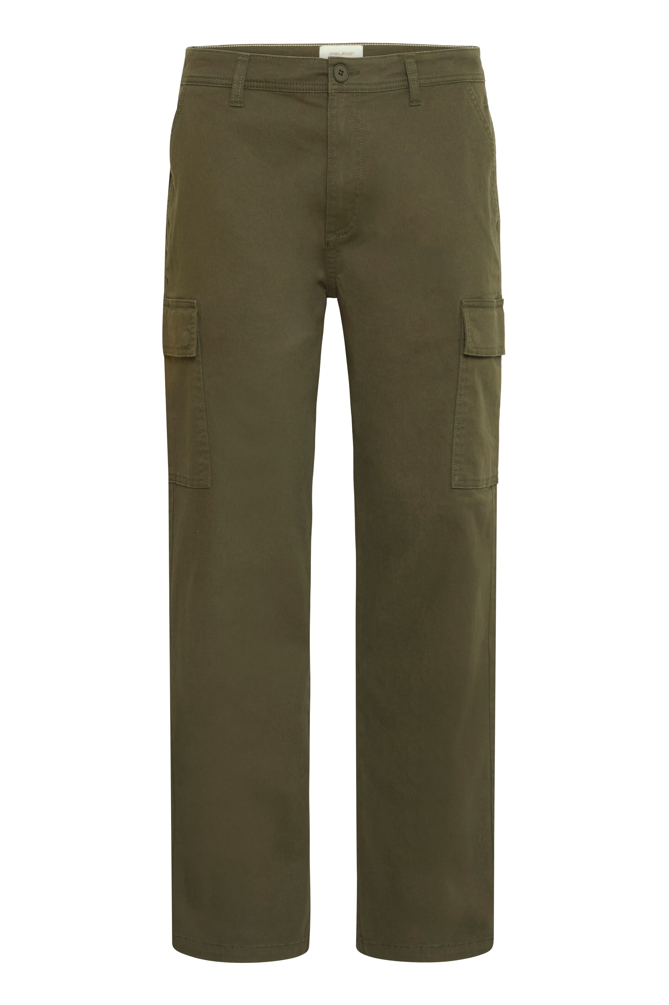 BLEND Regular Cargo trousers 'BHNatan' in Green: front