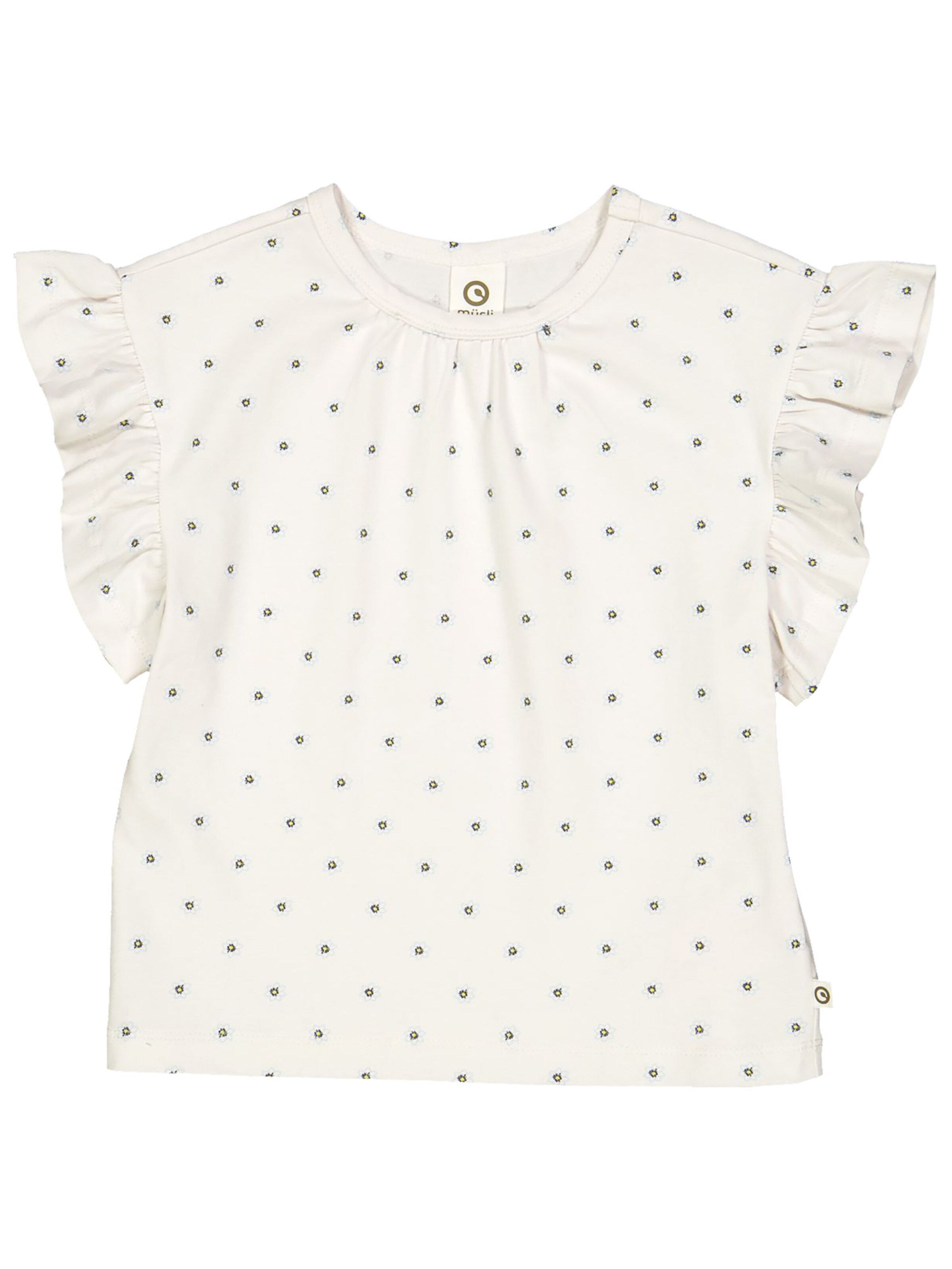 T-Shirt Müsli by GREEN COTTON en blanc : devant