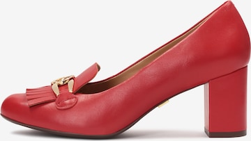 Kazar Pumps in Red: front