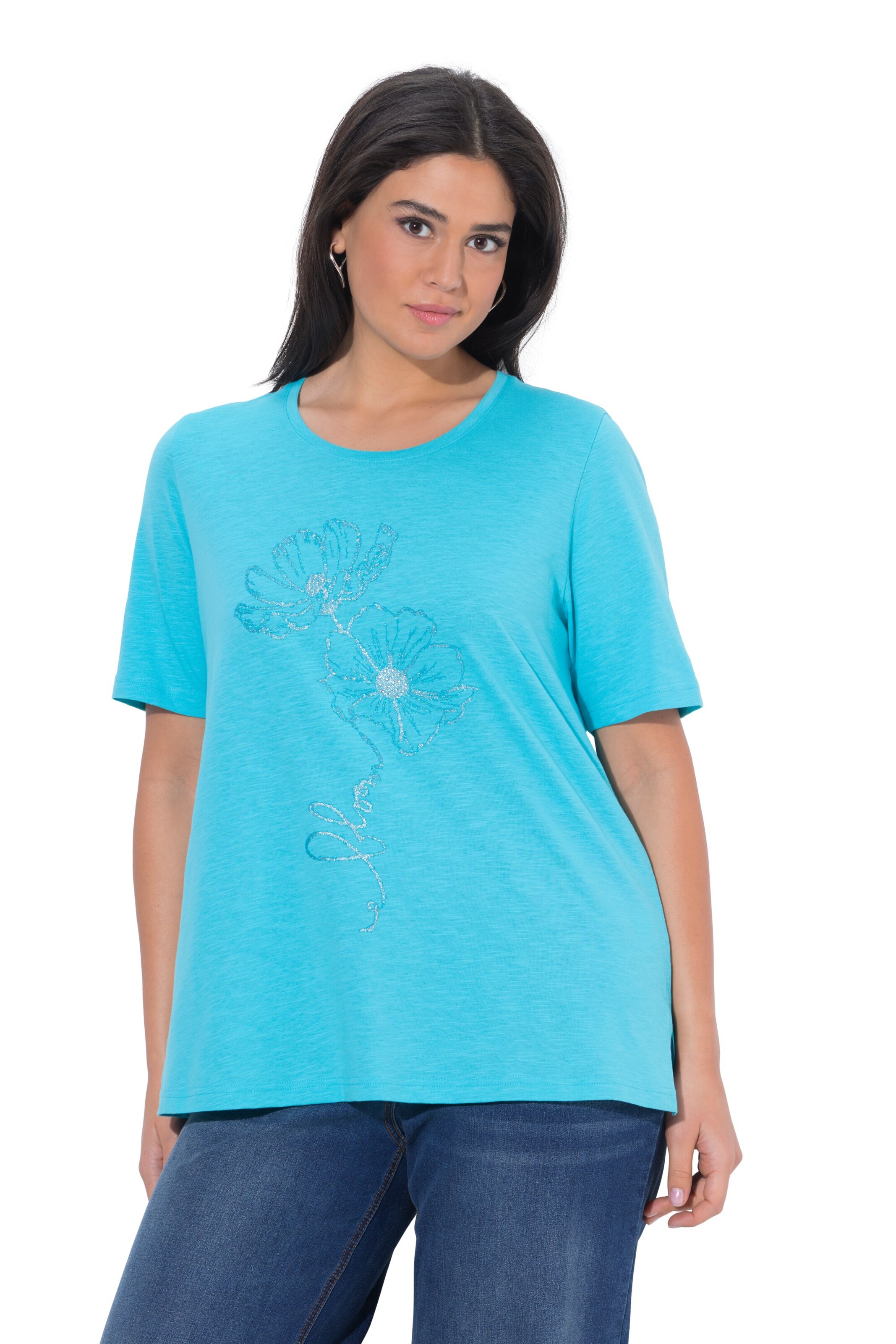 Ulla Popken Shirt in Blauw: voorkant
