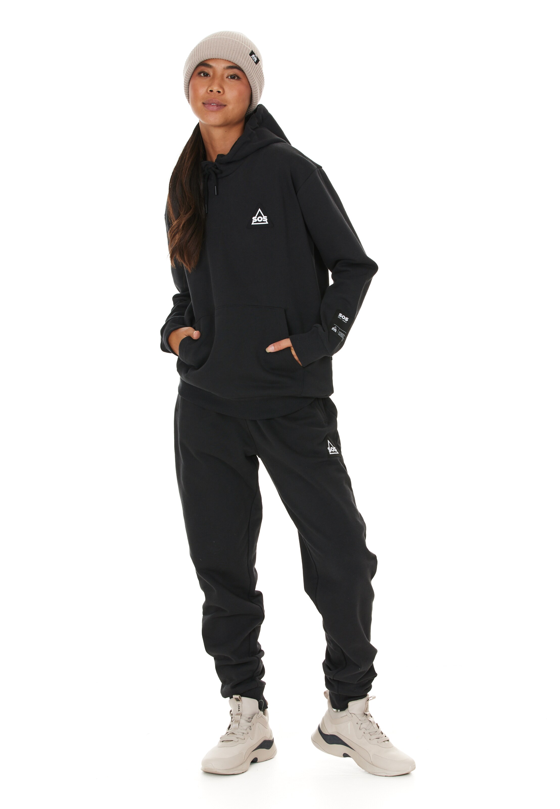 SOS Sweatshirt 'Haines' in Black