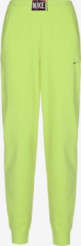 Nike Sportswear Дънки Tapered Leg Панталон в зелено: отпред