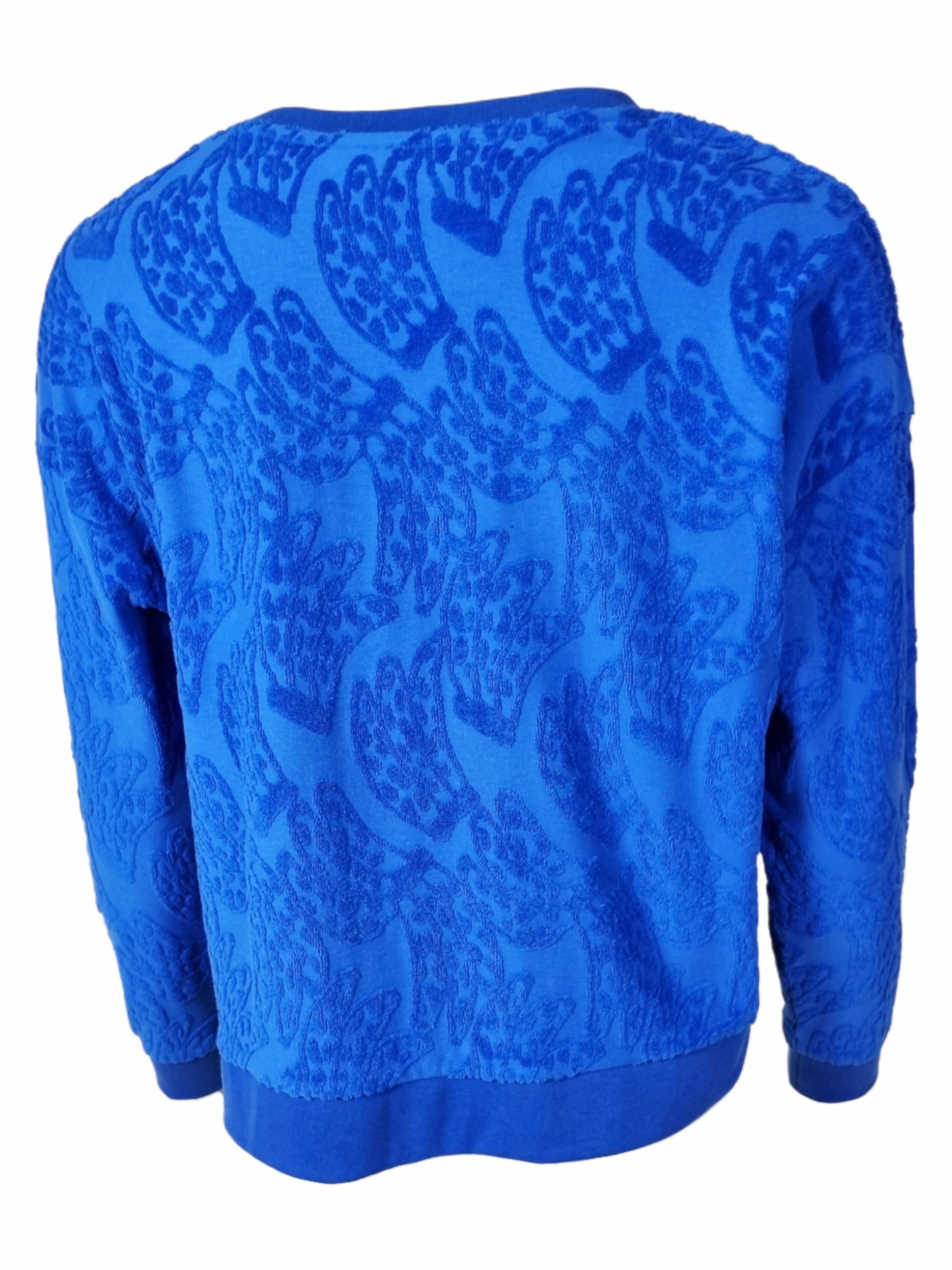 LIKS. Munich - Sudadera 'Frottee Langarm Sweater' en azul