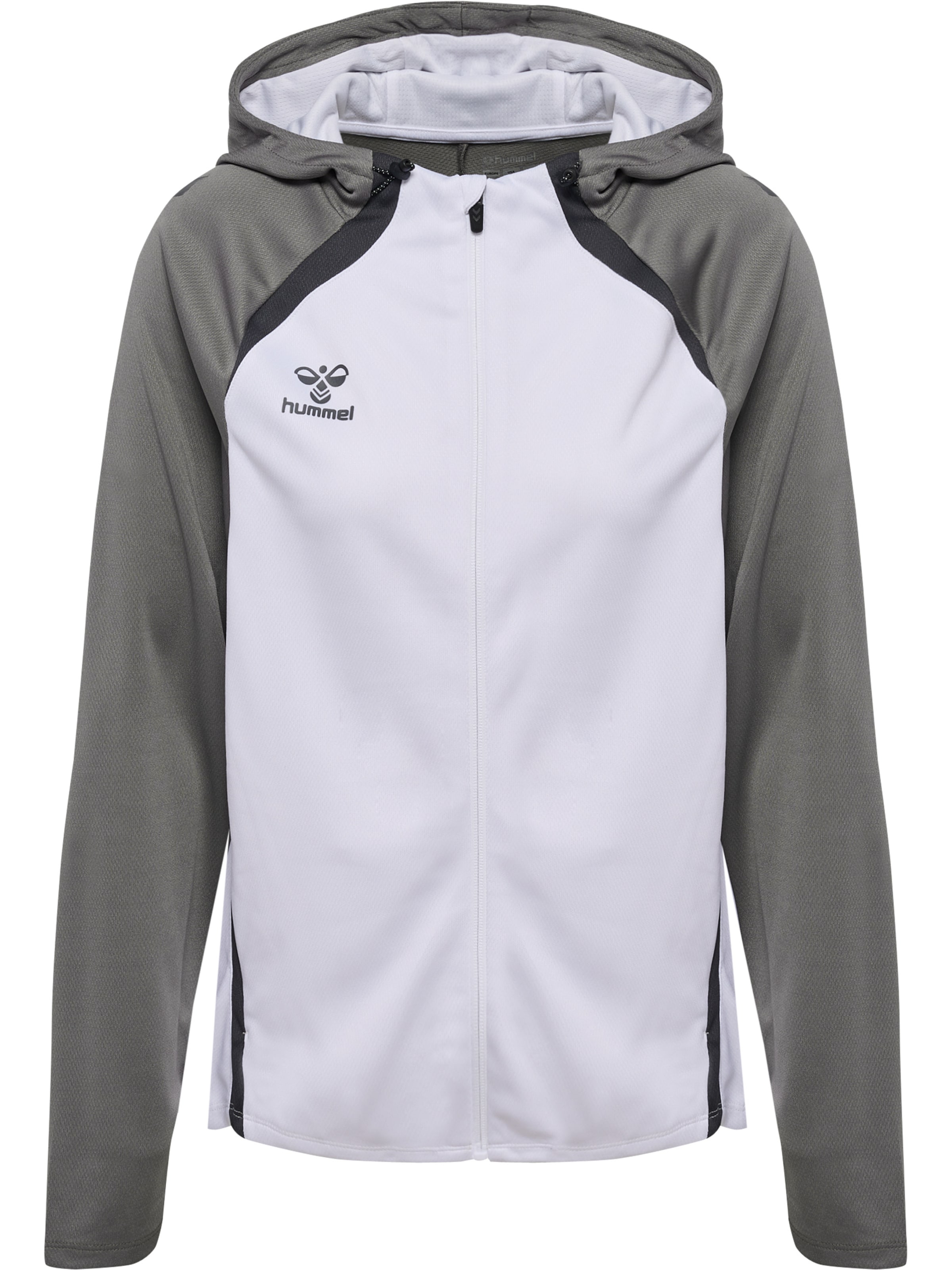 Hummel Sports sweat jacket 'LEAD 2.0' in White: front