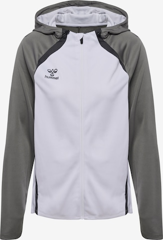 Hummel Sports sweat jacket 'LEAD 2.0' in White: front