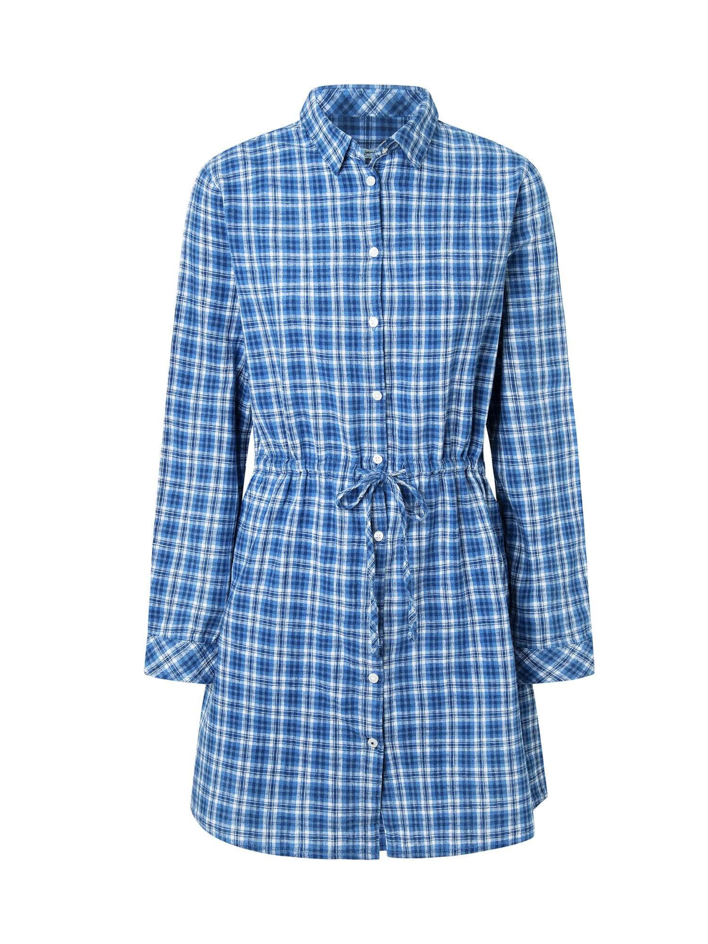 Abito camicia 'NICOLA' di Pepe Jeans in blu: frontale
