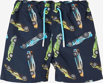 NAME IT Swimming shorts 'Hot Wheels Marko' in Blue: front