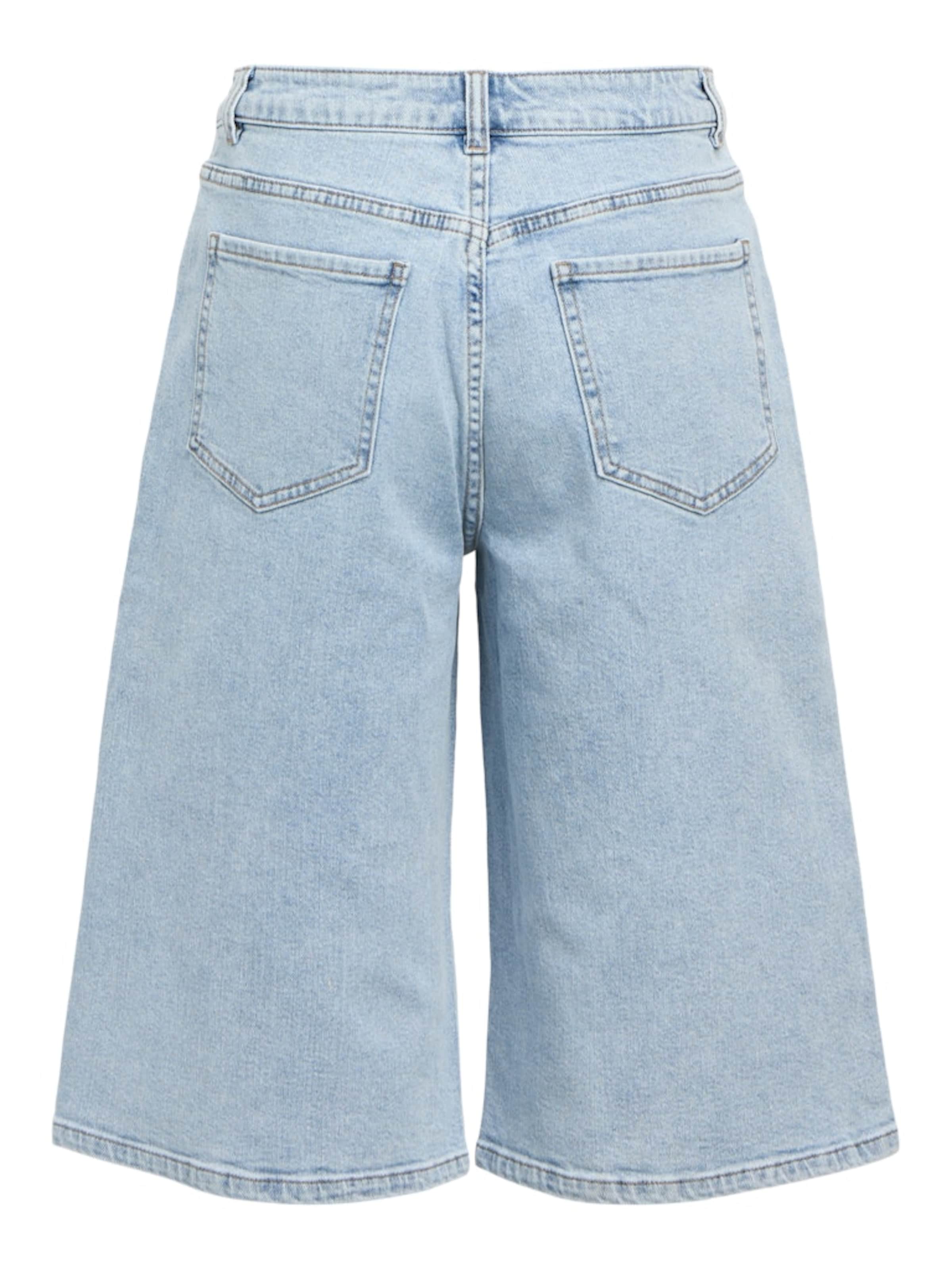 OBJECT Wide leg Jeans 'OBJIsra' i blå