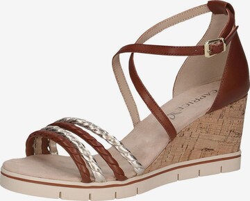 CAPRICE Sandals in Brown: front