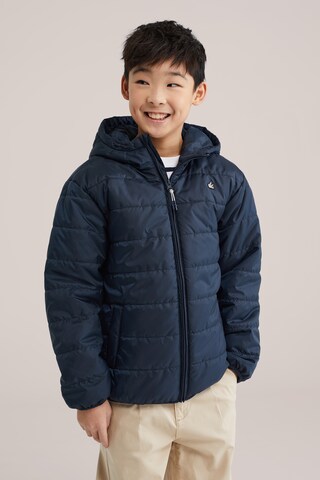 WE Fashion Between-season jacket in Blue: front