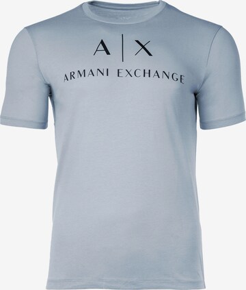 T-Shirt ARMANI EXCHANGE en bleu : devant