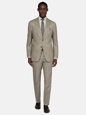 Boggi Milano Regular fit Business-colbert in Grijs: voorkant