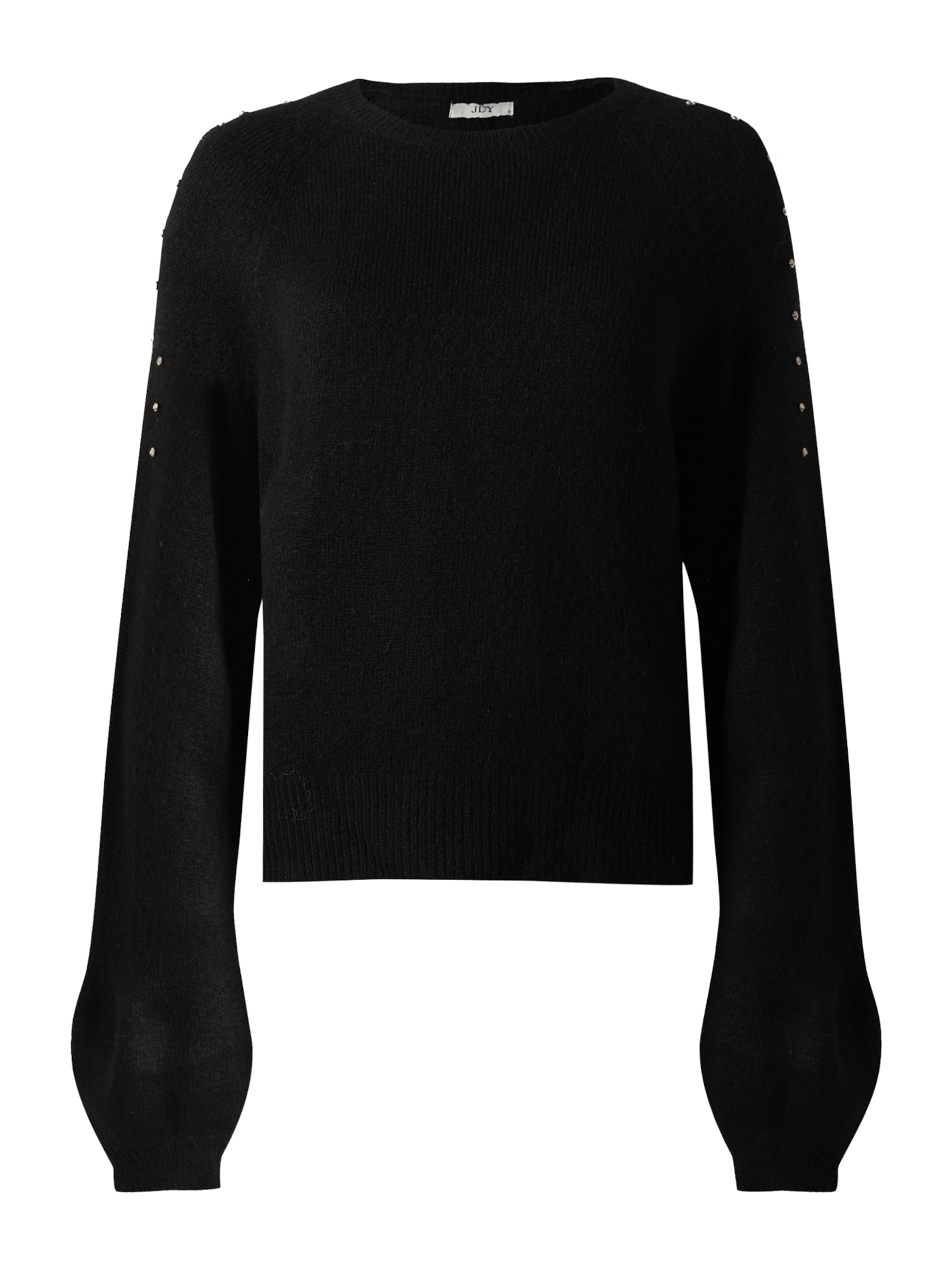 JDY Trui &#x27;JDYPEARL&#x27; in Zwart: voorkant