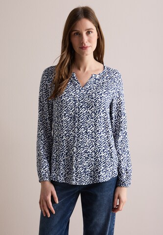 CECIL Gemusterte Bluse in Blau: Vorderseite