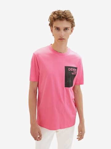 Maglietta di TOM TAILOR DENIM in rosa: frontale