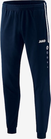 JAKO Tapered Workout Pants 'Competiton 2.0' in Blue: front