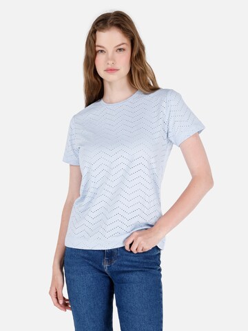 T-shirt Colin's en bleu : devant