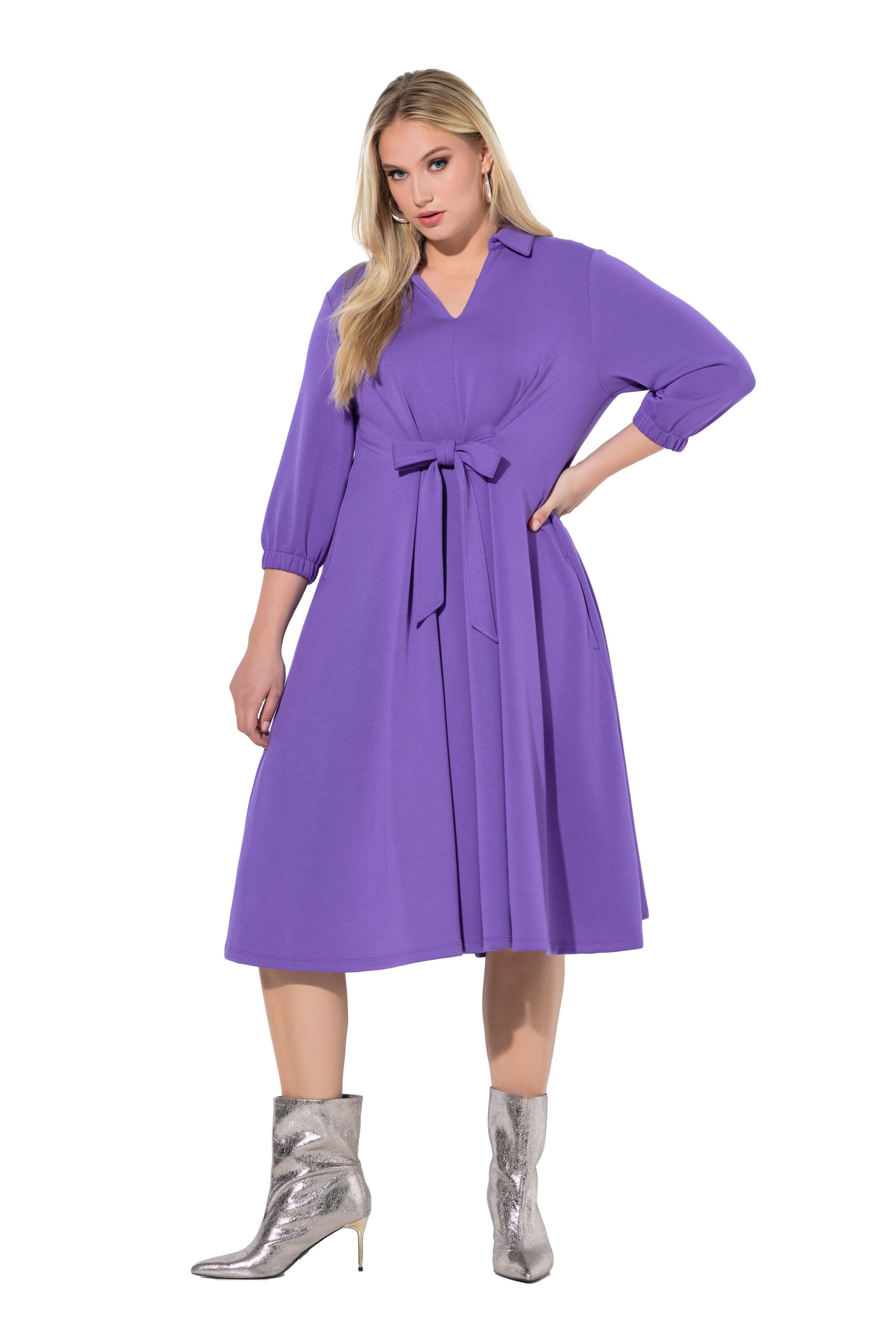Ulla Popken Dress in Purple: front