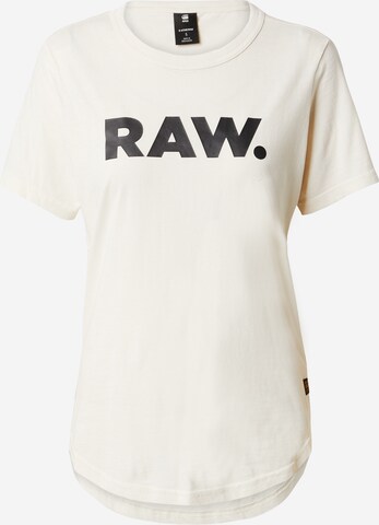 Tricou de la G-Star RAW pe bej: față