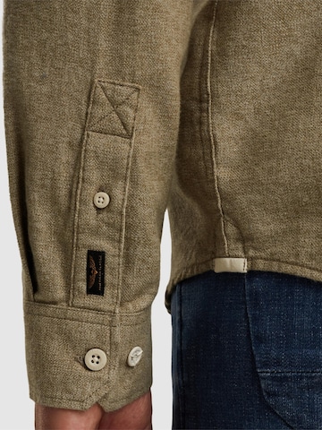 PME Legend Regular fit Skjorta 'Shirt with allover texture' i grön