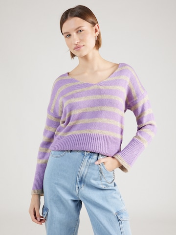 ZABAIONE - Pullover 'No44ra' em roxo: frente