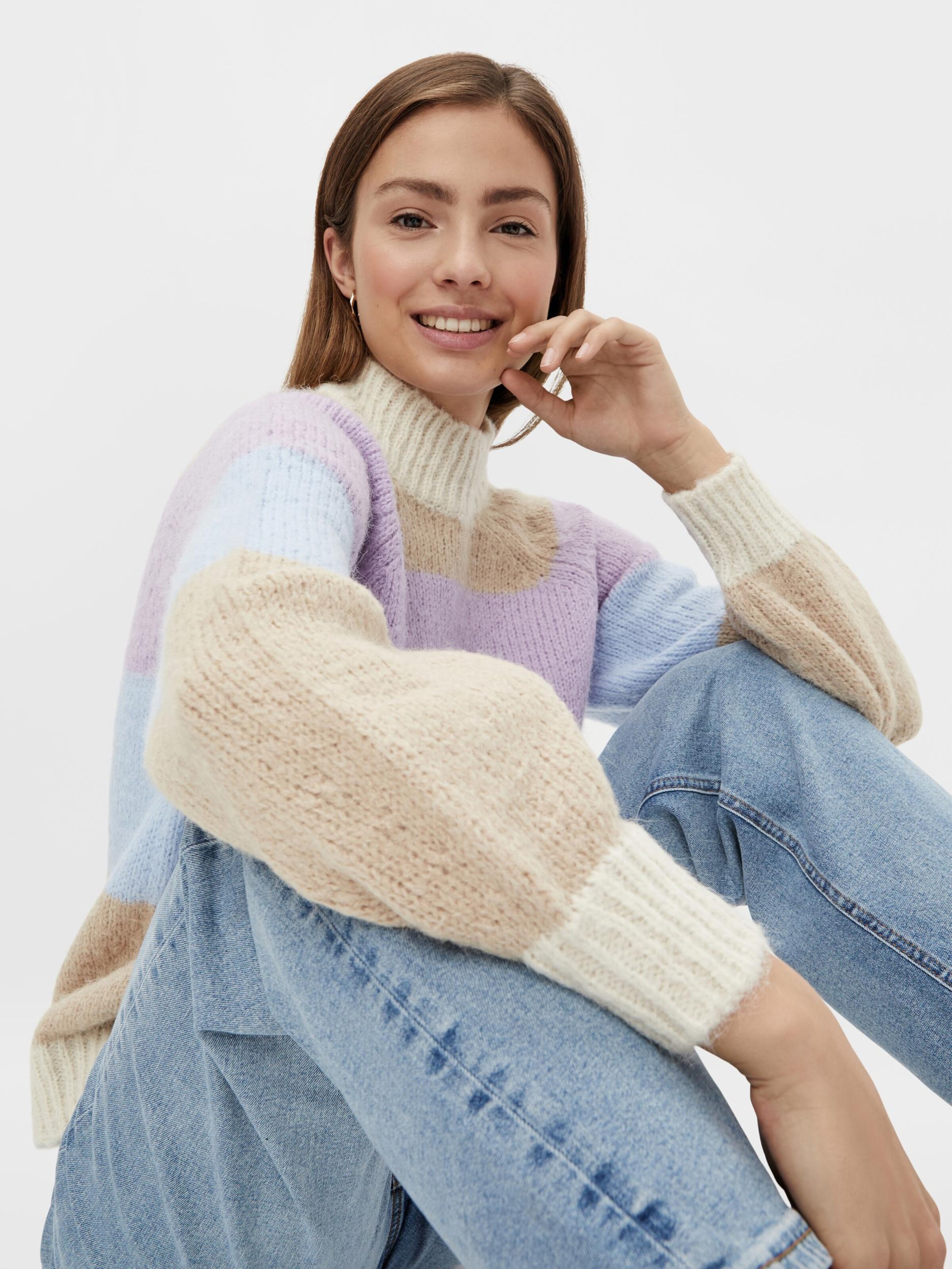 Frauen Pullover & Strick PIECES Pullover 'Oline' in Hellbraun - XW45626 Frauen Pullover & Strick PIECES Pullover 'Oline' in Hellbraun - XW45626