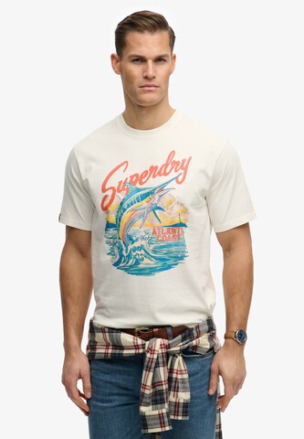 T-Shirt 'Maritime' Superdry & Co en blanc : devant