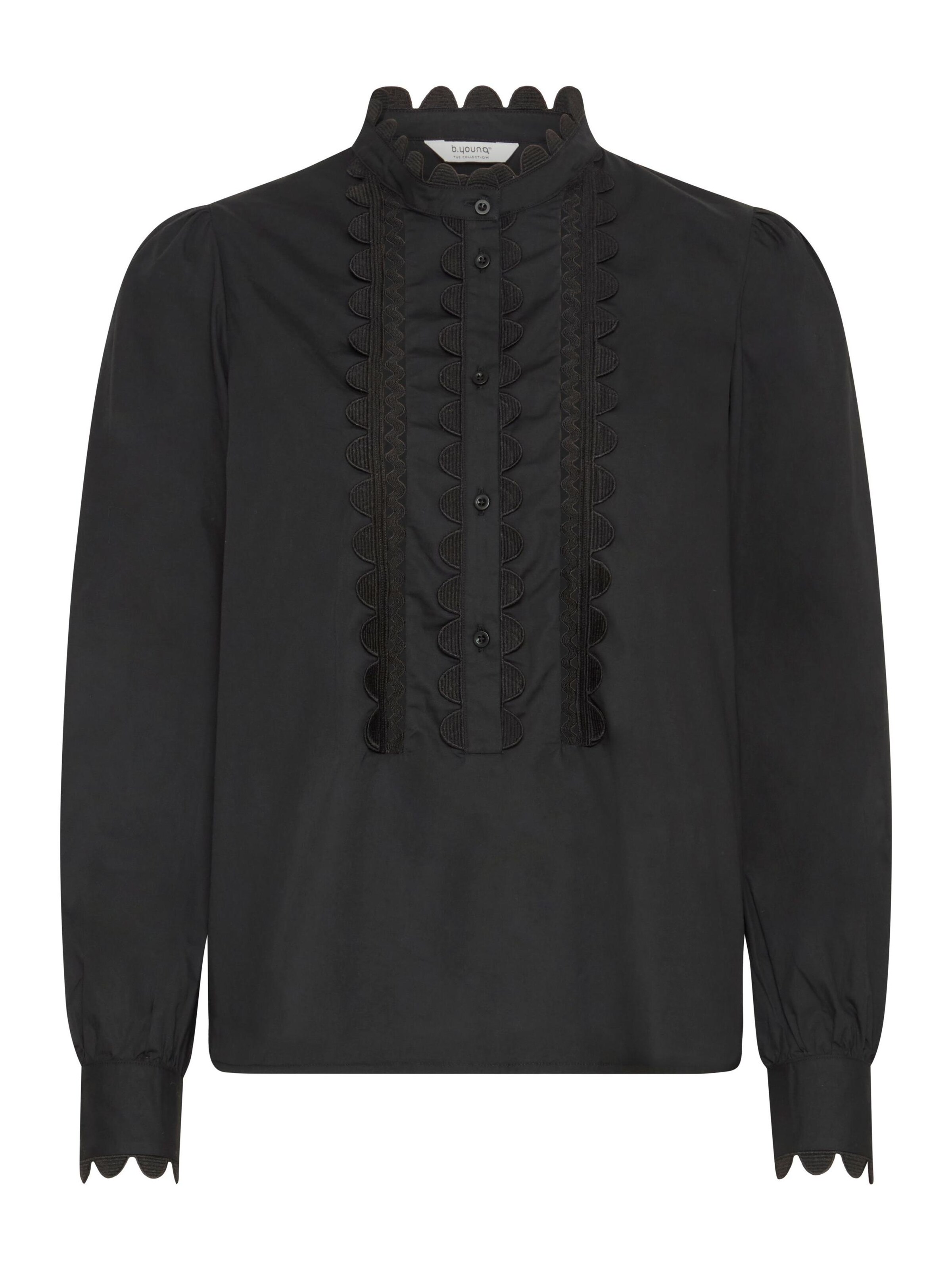 Camicia da donna 'BYISALU' di b.young in nero: frontale