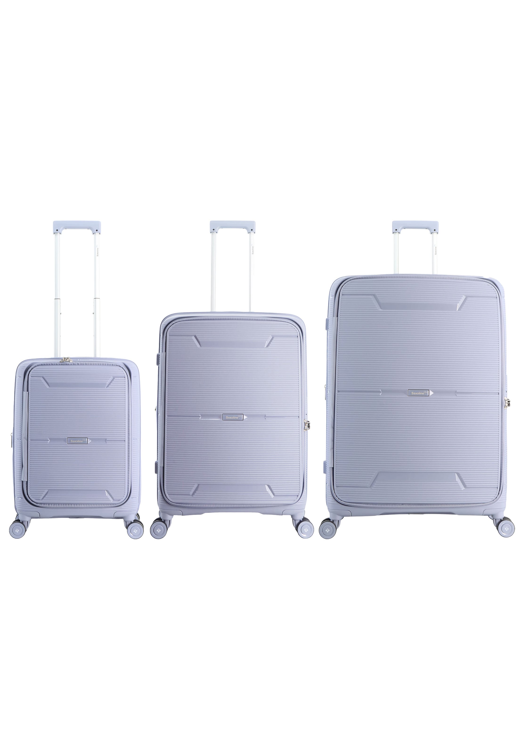 Saxoline Blue Suitcase Set 'Boho' in Purple: front