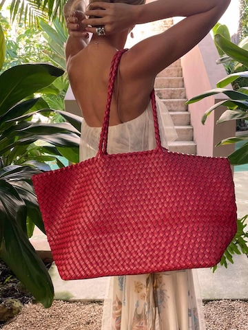 L37 HANDMADE SHOESShopper torba 'SUMMER AFFAIR' - crvena boja: prednji dio
