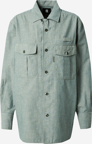 G-Star RAW Blouse 'Officer BF' in Grijs: voorkant